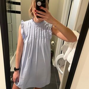 THML Light Blue Ruffle Mini Dress